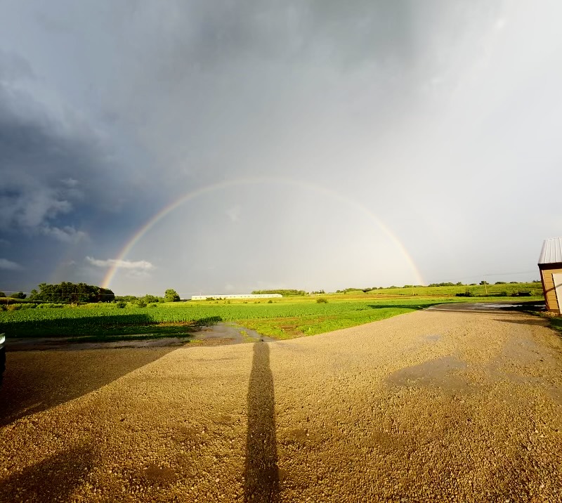 Rainbow Over the Farm Rainbow Over the Farm