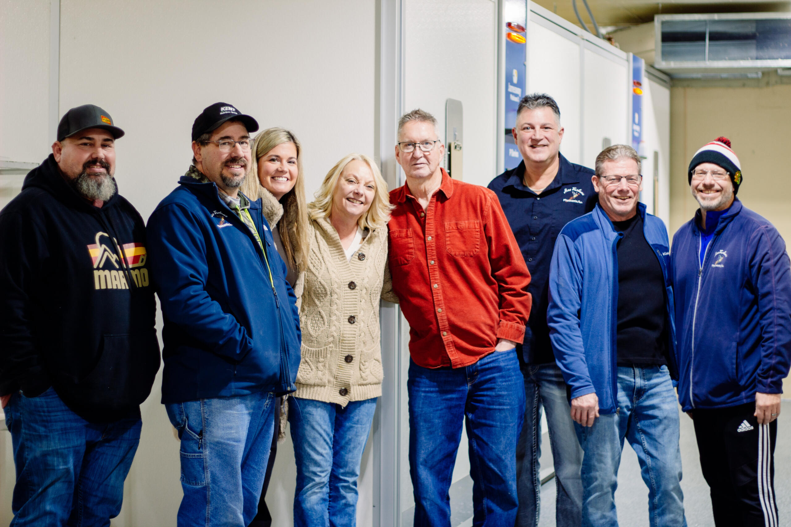 Shayne Noller, Chris Theisen, Sarah Pope, Dori MacFarlane, Bill MacFarlane, Rich Brown, Ben Lawton, and Troy Cisewski