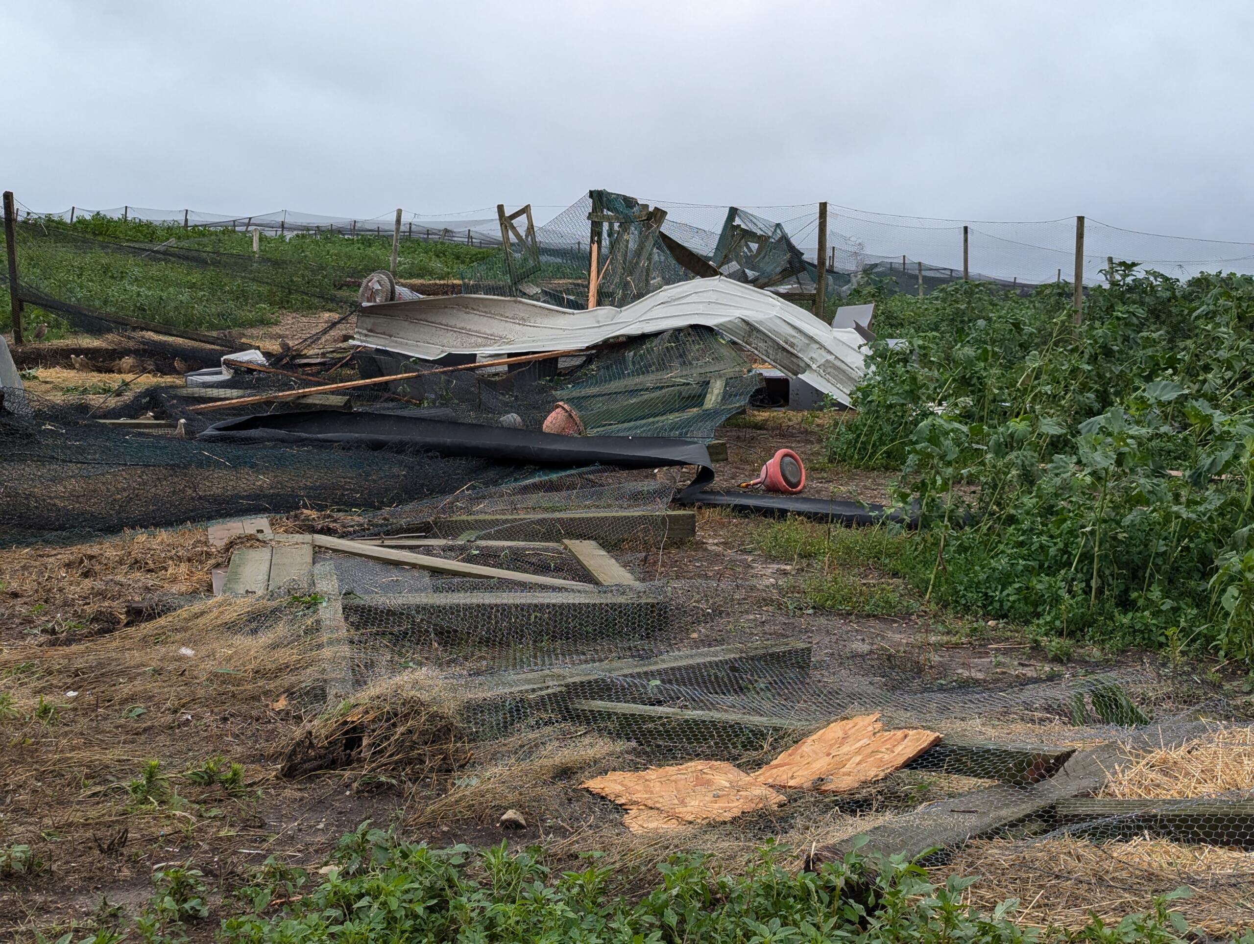 Pen Damage After June 2024 Tornado Pen Damage After June 2024 Tornado